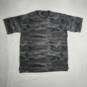 ASRV Shirt Mens Medium Black Camo DSG-0514 Athletic‎ Gym Workout Casual Preppy